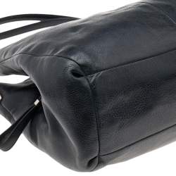 Pre Owned Coach Black Leather Edie 31 Shoulder Bag