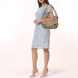 Coach Beige Signature Canvas Hobo