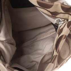 Coach Beige Signature Canvas Hobo