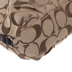 Coach Beige Signature Canvas Hobo