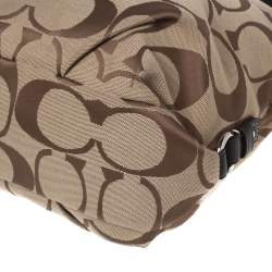 Coach Beige Signature Canvas Hobo