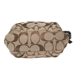 Coach Beige Signature Canvas Hobo