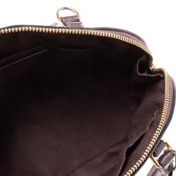 Coach Burgundy Patent and Leather Mini Sierra Satchel