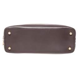 Coach Burgundy Patent and Leather Mini Sierra Satchel