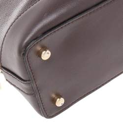 Coach Burgundy Patent and Leather Mini Sierra Satchel