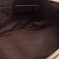 مملوكة مسبقًا حقيبة ساتشل كوتش سييرا جلد وجلد لامع مطبوع زهور بيج/بني صغيرة