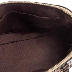 مملوكة مسبقًا حقيبة ساتشل كوتش سييرا جلد وجلد لامع مطبوع زهور بيج/بني صغيرة