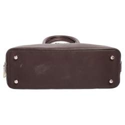 مملوكة مسبقًا حقيبة ساتشل كوتش سييرا جلد وجلد لامع مطبوع زهور بيج/بني صغيرة