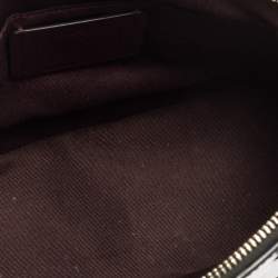 مملوكة مسبقًا Coach Black Flower Patent and Leather Mini Sierra Satchel