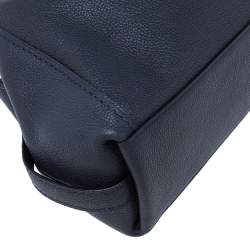 Pre Owned حقيبة ساتشل كوتش إيدي 28 جلد أزرق داكن