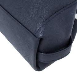 Pre Owned حقيبة ساتشل كوتش إيدي 28 جلد أزرق داكن