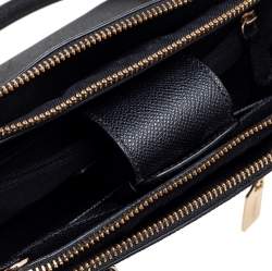 Pre Owned Coach Black Leather Mini Christie Carryall Satchel