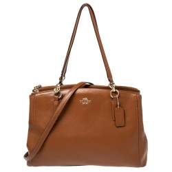 Coach Tan Leather Christie Carryall Shoulder Bag
