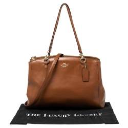 Coach Tan Leather Christie Carryall Shoulder Bag