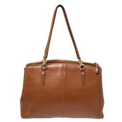 Coach Tan Leather Christie Carryall Shoulder Bag