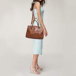Coach Tan Leather Christie Carryall Shoulder Bag