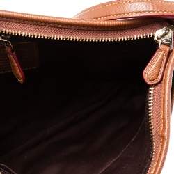 Coach Beige Signature Coated Canvas and Leather File Messenger Bag
