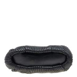 Pre Owned Coach Black Gathered Leather Sophia Madison Satchel