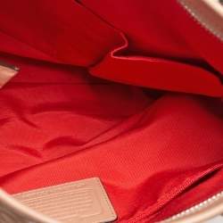 Coach Beige/Brown Signature Canvas And Leather Web Detail Tote