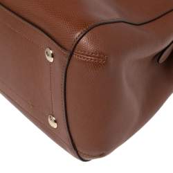 Pre Owned Coach Brown Leather Small Margot Carryall Satchel