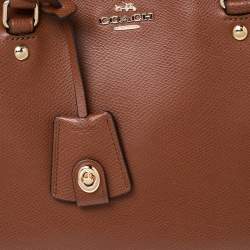 Pre Owned Coach Brown Leather Small Margot Carryall Satchel