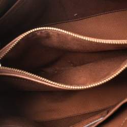 Pre Owned Coach Brown Leather Small Margot Carryall Satchel