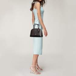 Coach Brown Coated Canvas and Leather Sierra Satchel