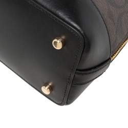 Coach Brown Coated Canvas and Leather Sierra Satchel