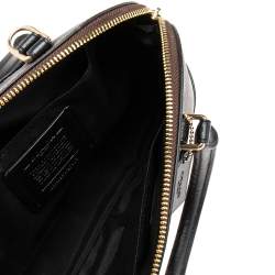 Coach Brown Coated Canvas and Leather Sierra Satchel