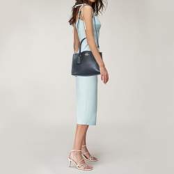 Pre Owned Coach Black Leather Charlie Carryall 28 Bag