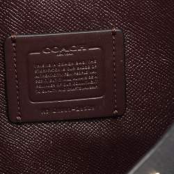 Pre Owned Coach Black Leather Charlie Carryall 28 Bag