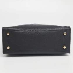 Pre Owned Coach Black Leather Charlie Carryall 28 Bag