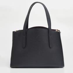 Pre Owned Coach Black Leather Charlie Carryall 28 Bag