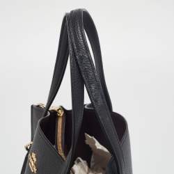 Pre Owned Coach Black Leather Charlie Carryall 28 Bag