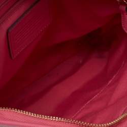 مملوكة مسبقًا Coach Brown/Pink Signature Coated Canvas And Leather Crossbody Bag