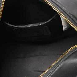 Coach Black/Brown Signature Coated Canvas And Leather Boston Bag