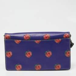 Pre Owned Coach x Disney Purple/Black Leather A Dark Fairy Tale Sleepy Crossbody Bag
