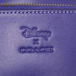 Pre Owned Coach x Disney Purple/Black Leather A Dark Fairy Tale Sleepy Crossbody Bag