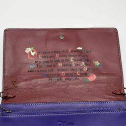Pre Owned Coach x Disney Purple/Black Leather A Dark Fairy Tale Sleepy Crossbody Bag