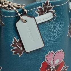 Coach Multicolor Printed Coated Canvas Wristlet Bucket Bag