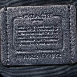 Pre Owned Coach Brown/Beige  Signature Coated Canvas And Leather Edie 31 Bag