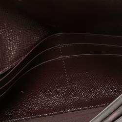 Coach Burgundy Stars Coated Canvas Continental Wristlet Wallet