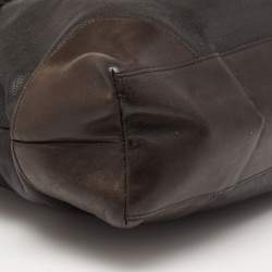 Coach Black/Dark Brown Leather Briefcase Bag