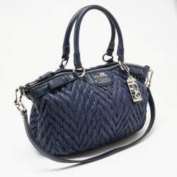 مملوكة مسبقًا حقيبة ساتشل كوتش ذكرى 70 ماديسون نايلون مبطن أزرق كحلي 