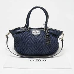 مملوكة مسبقًا حقيبة ساتشل كوتش ذكرى 70 ماديسون نايلون مبطن أزرق كحلي 