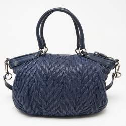 مملوكة مسبقًا حقيبة ساتشل كوتش ذكرى 70 ماديسون نايلون مبطن أزرق كحلي 