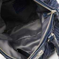 مملوكة مسبقًا حقيبة ساتشل كوتش ذكرى 70 ماديسون نايلون مبطن أزرق كحلي 