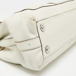 Pre Owned Coach White Leather Penelope Tote