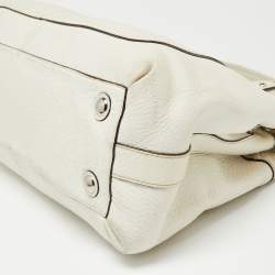 Pre Owned Coach White Leather Penelope Tote