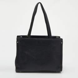 Pre Owned حقيبة يد كوتش سواغر جلد سوداء 